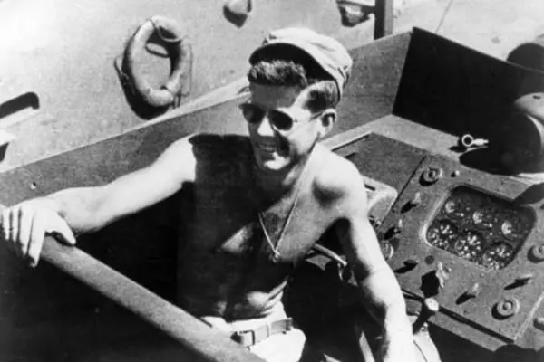 Former US President, John F Kennedy and Former Marine, Mal Sherman, fathers of U.S. Deputy Secretary of State Wendy Sherman and U.S. Ambassador to Australia Caroline Kennedy, both fought in the Battle of Guadalcanal.