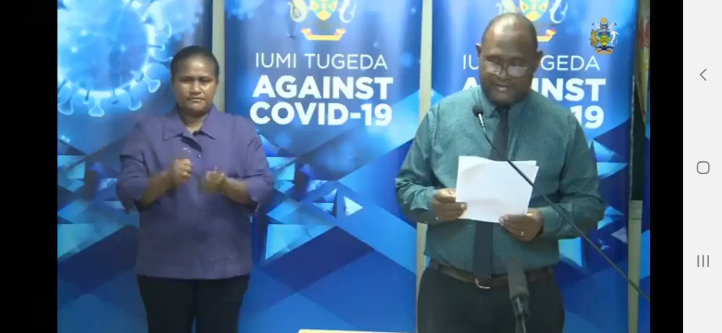 Dr. Culwick says the results of the COVID-19 tests were released just after 8pm today, and, to his relief, all frontliners tested returned negative.