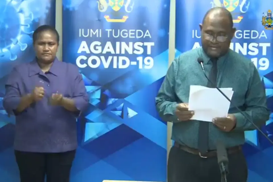 Dr. Culwick says the results of the COVID-19 tests were released just after 8pm today, and, to his relief, all frontliners tested returned negative.
