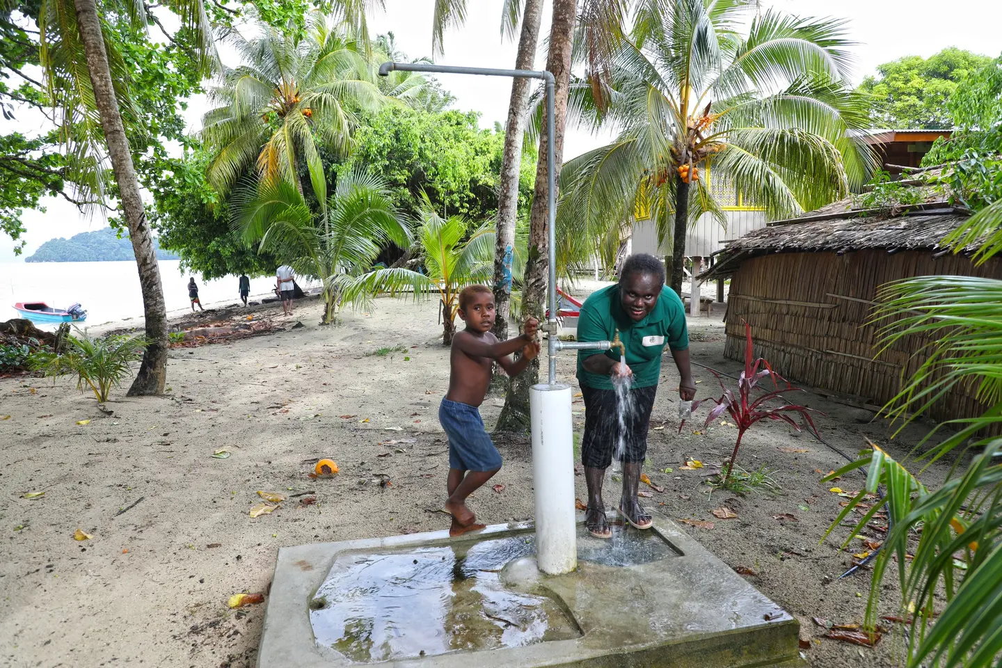 “This is one of our greatest needs and seeing our children and mothers collecting fresh water at our doorstep now is something we are thankful for," said Charles Bice, Chairman of Pisage community within Maringe-Kokota Constituency (MKC) in Isabel Province.
