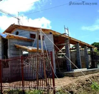 Solomon Islands experiencing an increase in foreign investment, new buildings are being built to accommodate the increase.