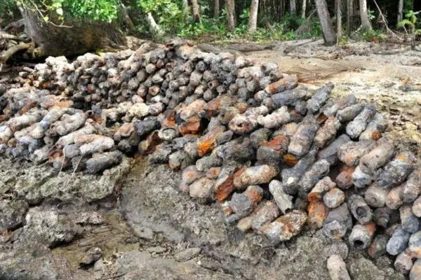 The Solomon Islands saw some of the fiercest fighting of World War II, so a great deal of unexploded ordnance still litters many of the islands to this day.