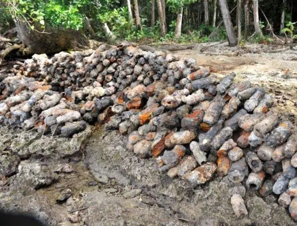 The Solomon Islands saw some of the fiercest fighting of World War II, so a great deal of unexploded ordnance still litters many of the islands to this day.