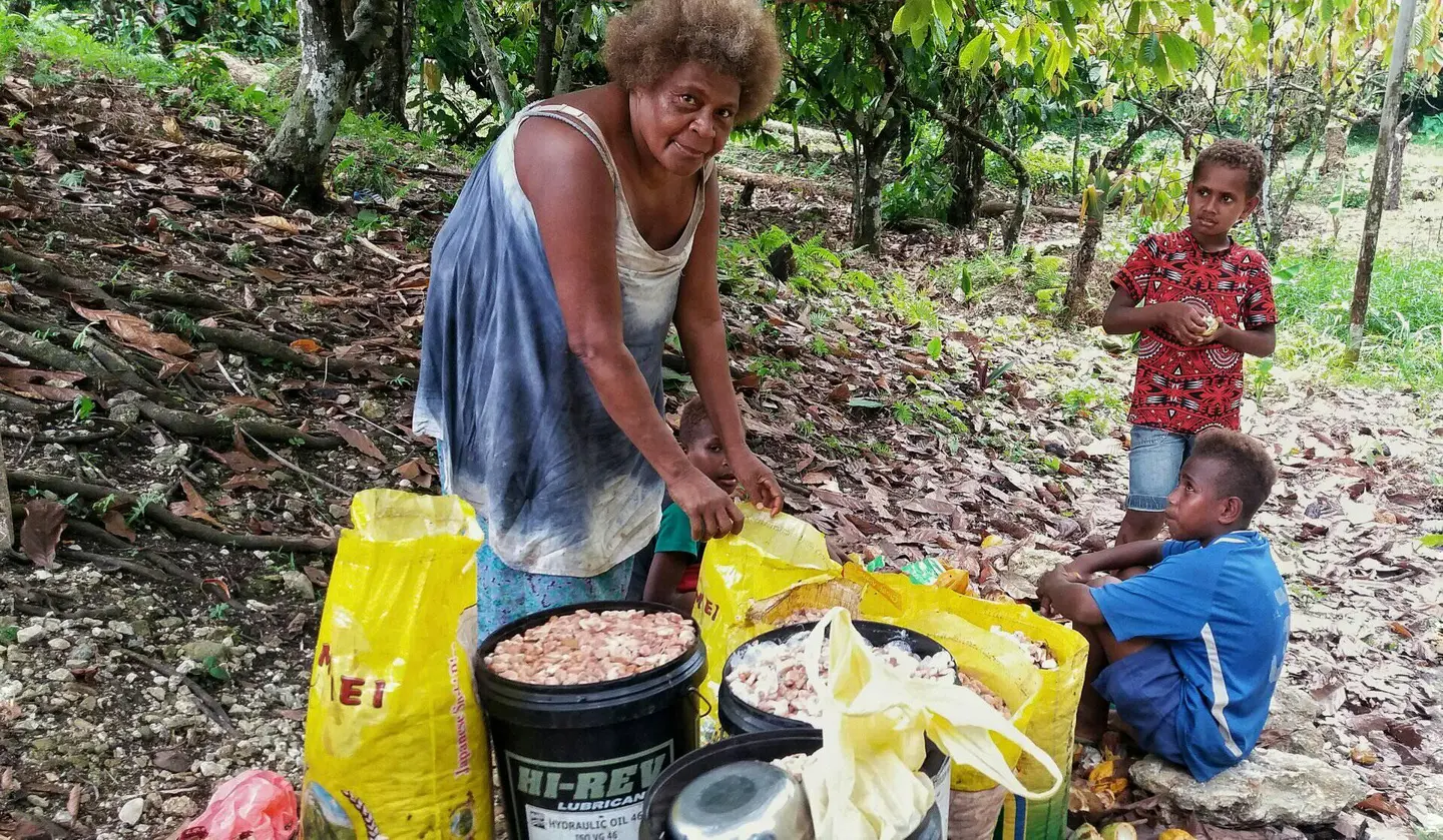 Anna continues to work hard in the plantation, to earn whatever income she can to look after her children.