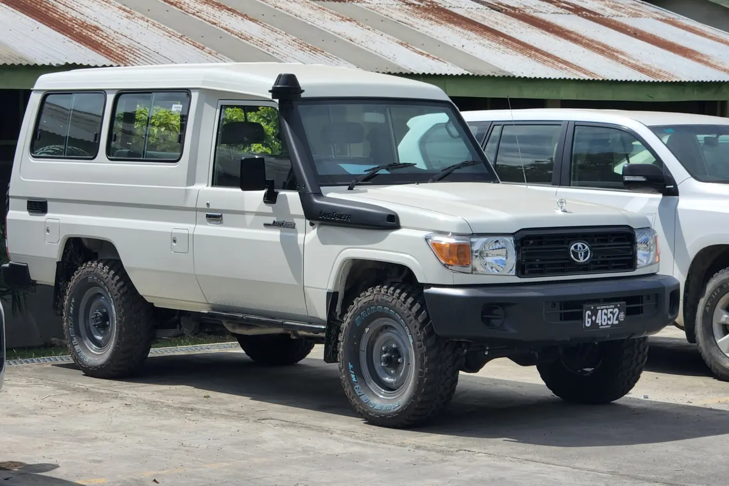 The New Toyota Land Cruiser now on its way to Malaita Province.