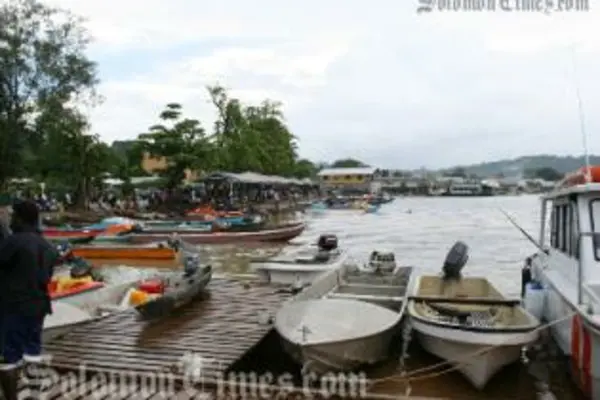 Gizo waterfront in the Western Province.