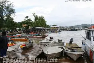 Gizo waterfront in the Western Province.