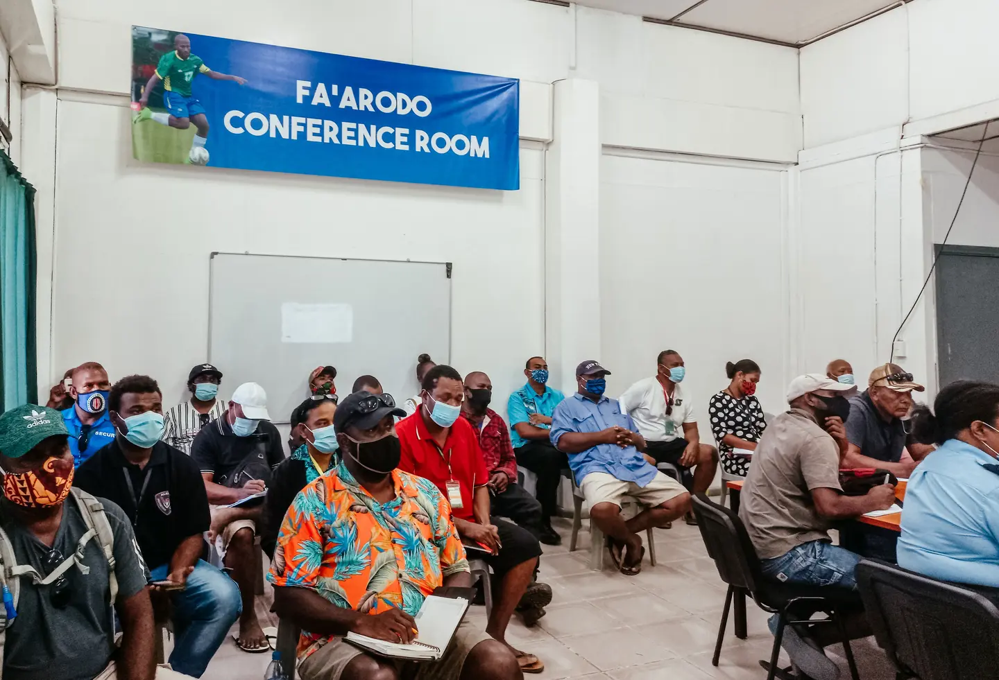 Representatives of local Security Firms who attended the Information Session hosted by the Sol2023 Games Organizing Committee.