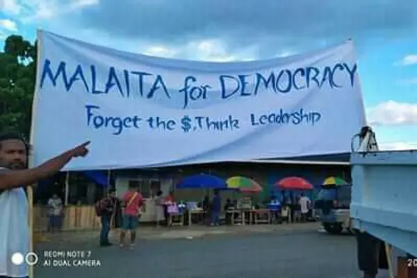 Protests In Auki, Malaita Province