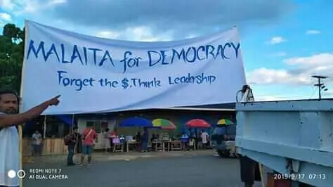 Protests In Auki, Malaita Province