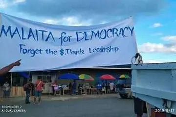 Protests In Auki, Malaita Province