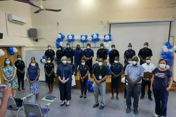 NRH senior representatives, graduates, and the Deputy Australian High Commissioner, Sally-Ann Vincent.