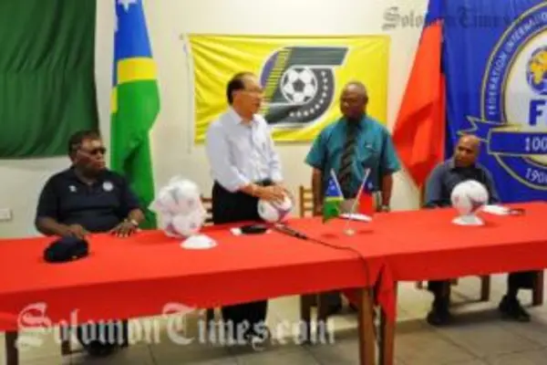 H.E George Chan, during the hand over yesterday.