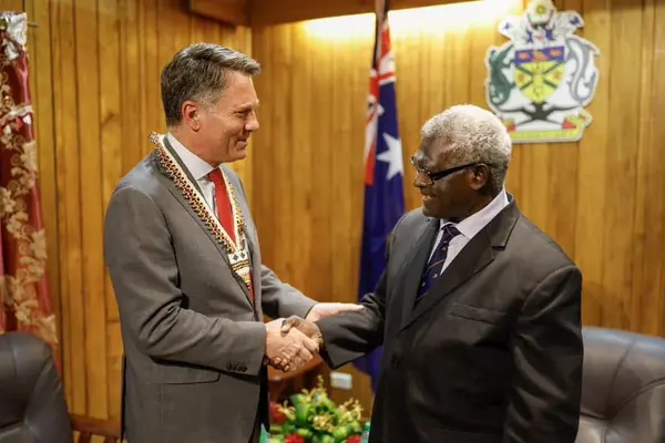 The Australian Deputy Prime Minister Richard Marles MP and Solomon Islands Prime Minister Sogavare, discussed the breadth and depth of the Solomon Islands-Australia partnership, and the importance of the Pacific family.