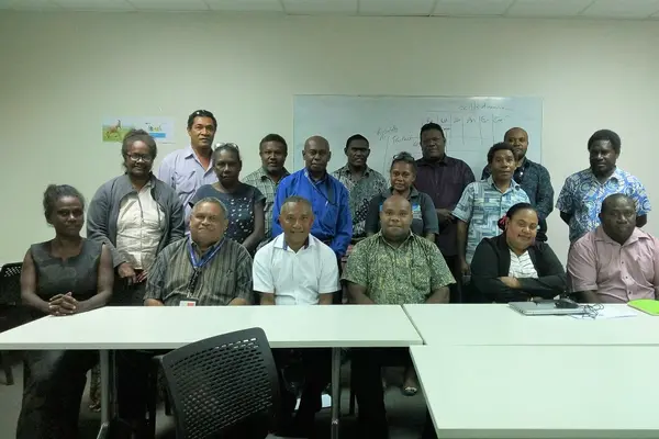 Senior Government Officials with the Permanent Secretary of the Ministry Education and Human Resources Department and Senior Ministry Officials.