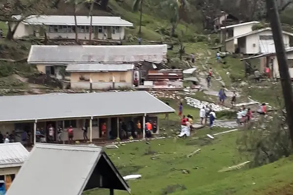 Part of Vunisea Secondary School on Kadavu Island was badly affected during the cyclone.
