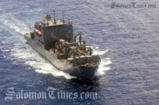 USNS Richard E Byrd (T-AKE 4), an underway replenishment ship, arrives here August 6.
