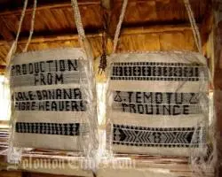 The Topla Birpi handbag, a unique aspect of Temotu's culture.