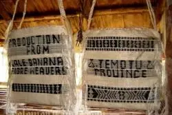 The Topla Birpi handbag, a unique aspect of Temotu's culture.