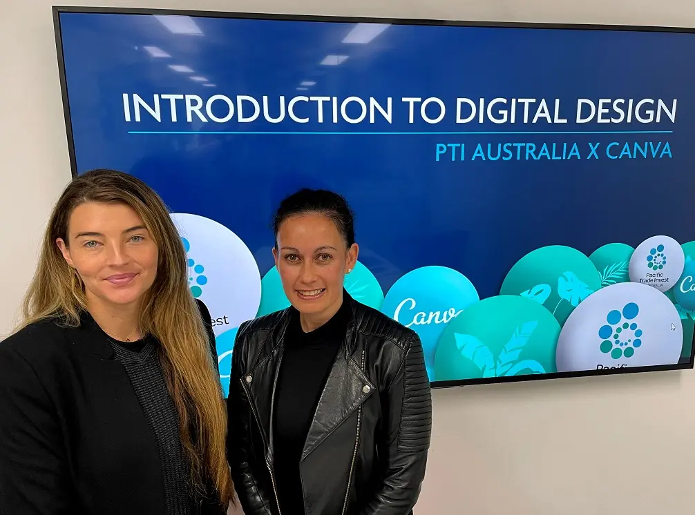 Matisse Walkden-Brown & Cath Cooksley-Little of PTI Australia.