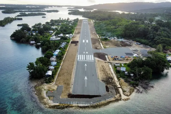 Seghe Airfield upgrade was completed under the Solomon Islands Provincial Airfields project – co-funded by the governments of New Zealand, Australia, and Solomon Islands.
