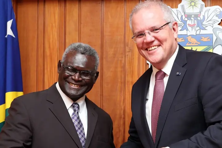 "It's a partnership with our family in the Pacific and the rest of the world looks on Australia as providing that support to developing countries in our own region and that is specifically in relation to the Pacific countries," Mr Morrison said.