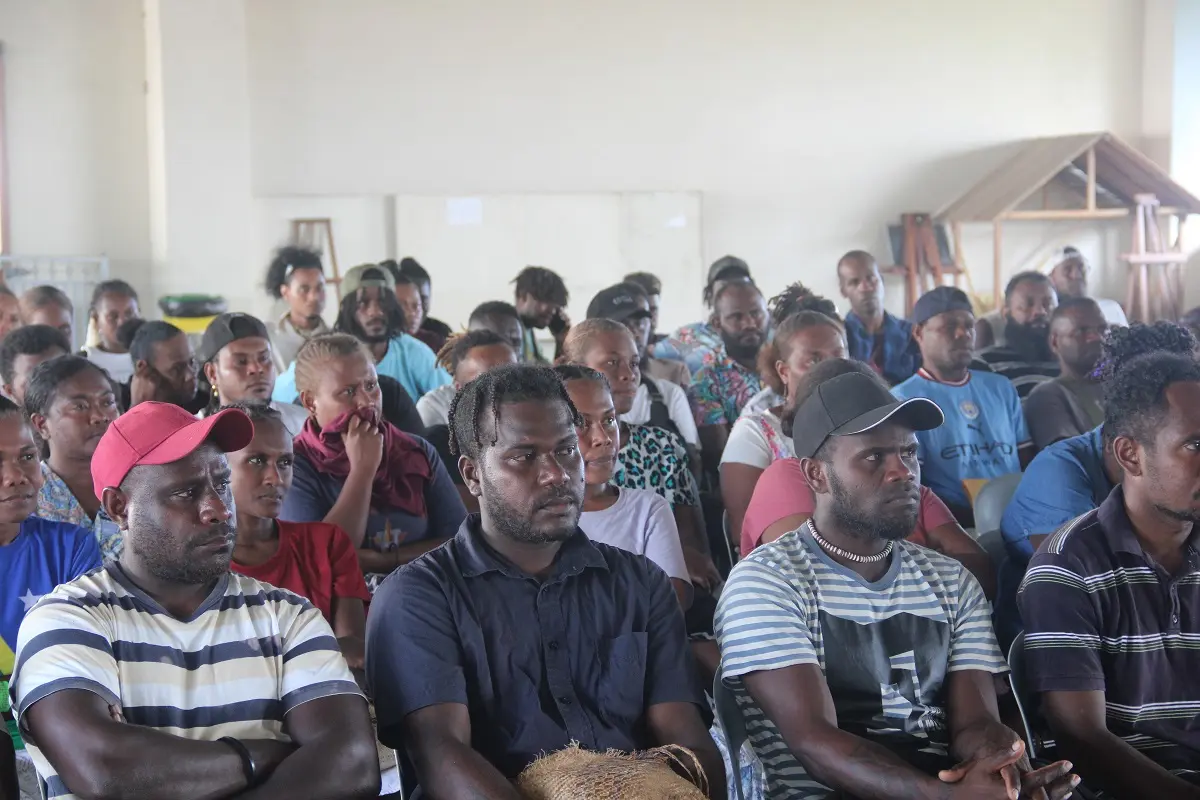 Some of the PALM workers during the pre-departure briefing.