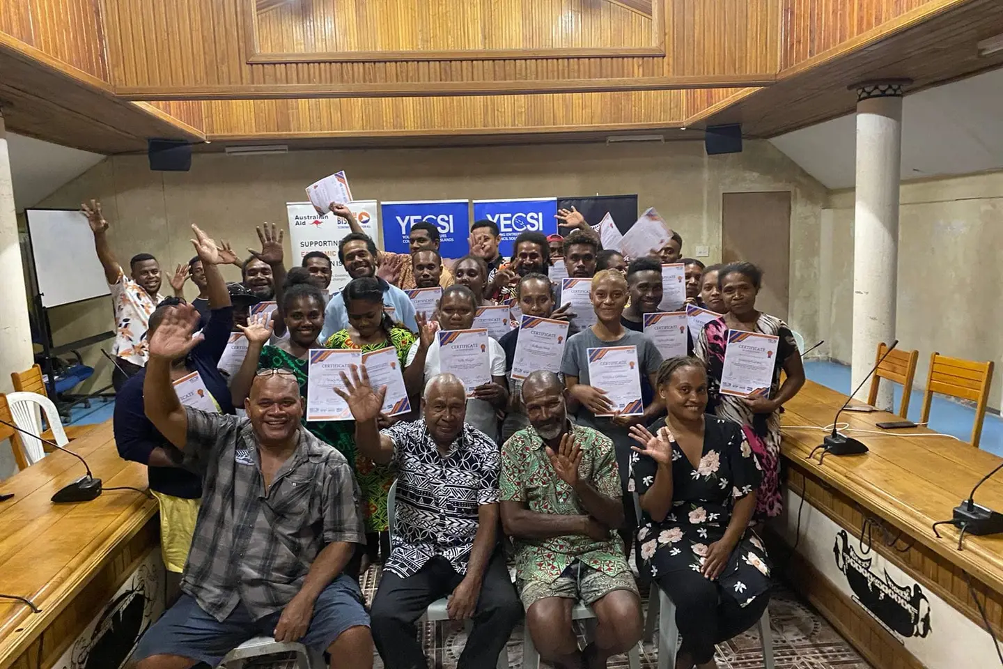 The Entrepreneurship Bootcamp was attended by 25 youths from Makira, with a focus on instilling the values of entrepreneurship in the local context of the Solomon Islands.