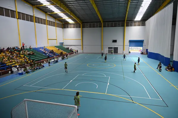 The "Friendship Hall" one the many facilities that will be used during the Pacific Games has been completed and now in use.