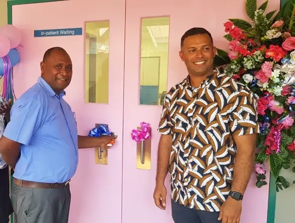 Health Minister Hon. Dr Culwick Togamana officially opens the CT scan building. Managing Director of Hatanga, Jay Bartlett, says it was a pleasure to have been given this assignment noting its importance towards the health of our people.