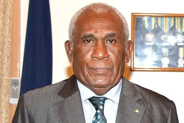 The Governor General of Solomon Islands, Sir Frank Kabui.