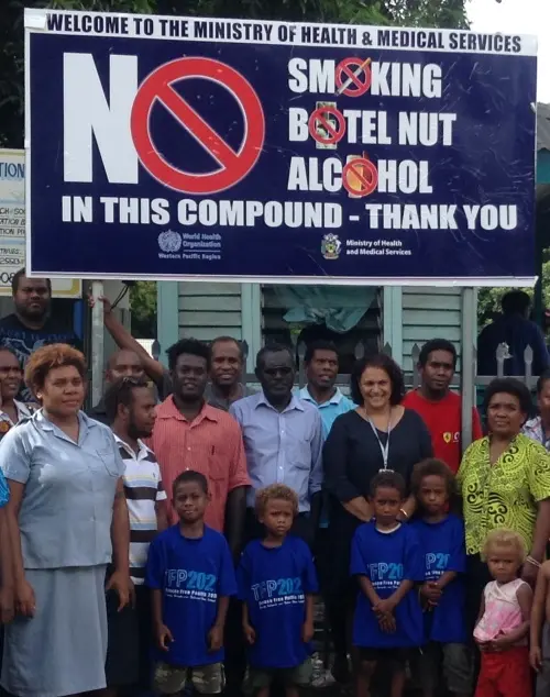 "By placing a ban on betel nut, tobacco, and alcohol, we are taking a step towards protecting our community, employees, visitors, and children from the dangers of these products", said Acting Permanent Secretary of MHMS Dr. Tenneth Dalipanda.