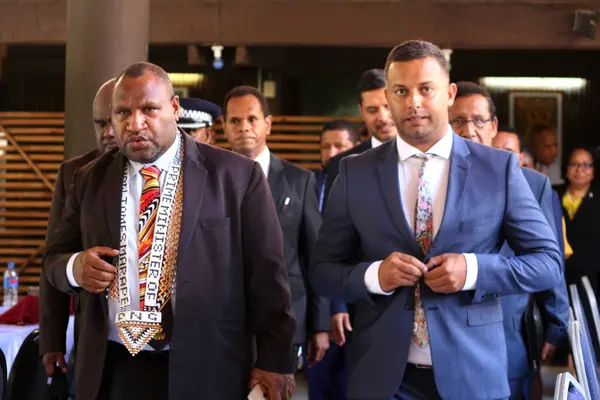 Papua New Guinea (PNG) Prime Minister Hon James Marape and SICCI Chairman, Mr. Jay Bartlett.