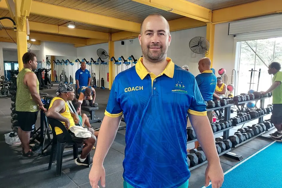 Para Powerlifting Head Coach from Australia, Simon Bergner, at the SINIS.