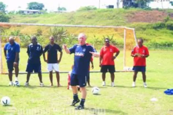 John Alpress, during the FA course which ended in a high note yesterday.