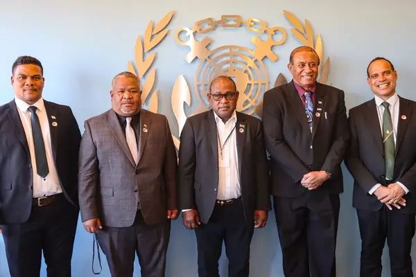Pacific Ministers at the Summit, including Solomon Islands, Hon. Maelanga, Minister for Infrastructure.