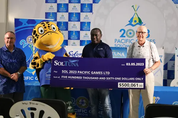 “As an official sponsor, we will provide around $500,000 worth of Canned Tuna during the Sol2023 Pacific Games. This is roughly about 1,400 cartons of Tuna available to athletes and officials attending the Games," SolTuna Sales and Marketing Manager, Kenwood Harry said.