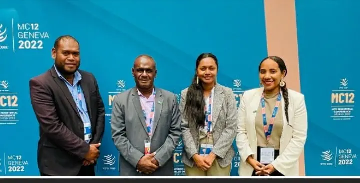 Foreign Minister Manele and senior government officials from the Ministry of Foreign Affairs and External Trade.