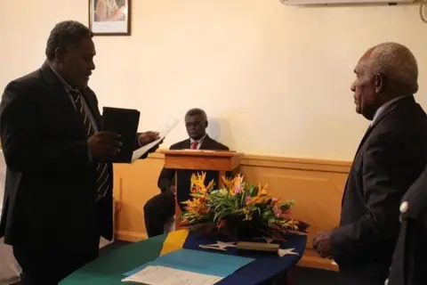 Hon. Maneka who was sworn in yesterday is now the new Minister of National Unity, Reconciliation and Peace (MNURP).