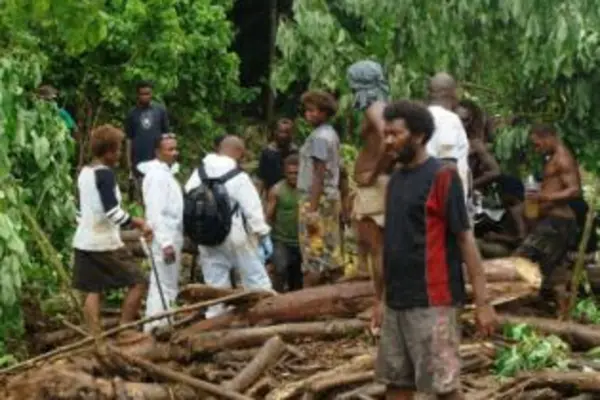 The body of the young boy was found covered in debris further down the river by locals.