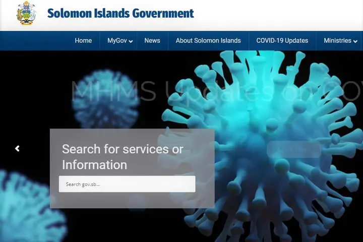 The site will be hosted within the Solomon Islands government portal.