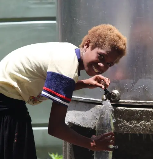 The project provides water supply infrastructure and training on water system management for 29 communities on Santa Cruz island in Temotu province.
