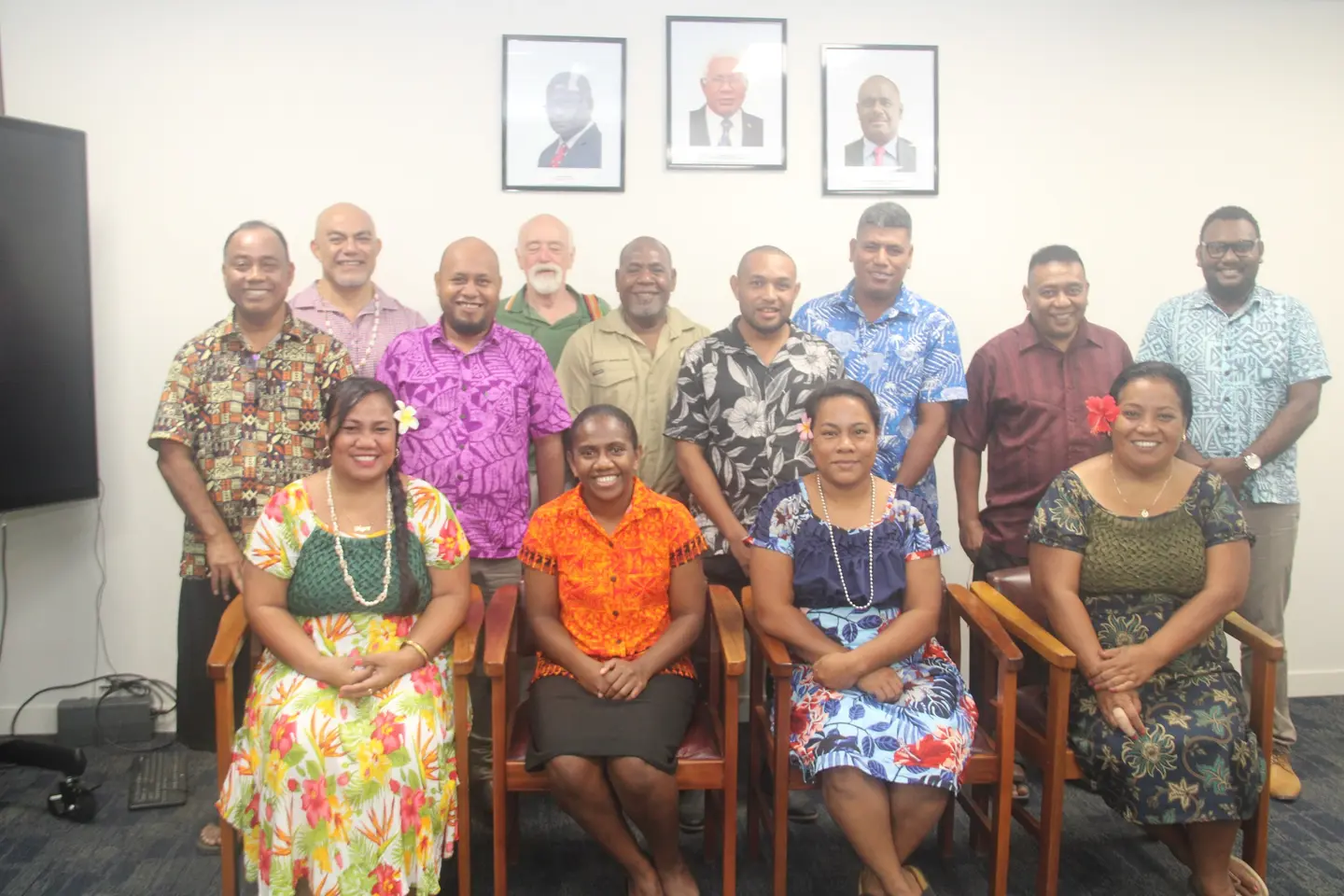 The Republic of Kiribati delegation after a courtesy visit to Senior Trade Officials from the Ministry of Foreign Affairs and External Trade and Bio-security Solomons.