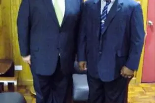Senator David Feeney and Deputy Prime Minister Hon Manasseh Maelanga MP.