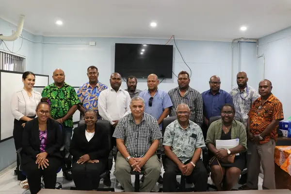 MRD Permanent Secretary Dr. Samson Viulu and his officials together with representatives from the Accountability and Integrity institutions that attended the consultation.