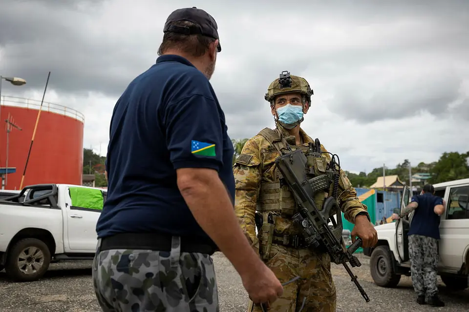 The Department of Defence said some Australian military personnel would remain to provide "command, communications, logistics and air movement" support to the joint peacekeeping effort with police.