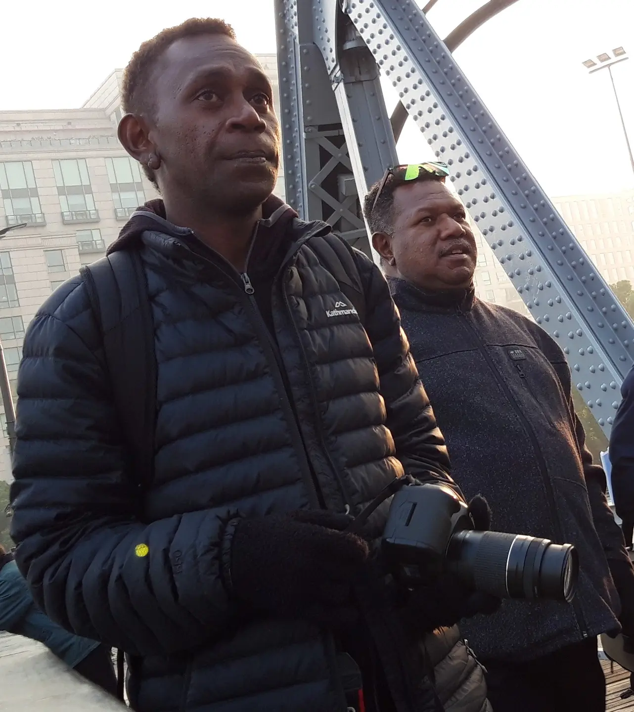 Philip Lilomo and John Adifaka (Jnr) newly elected board members of the Media Association.