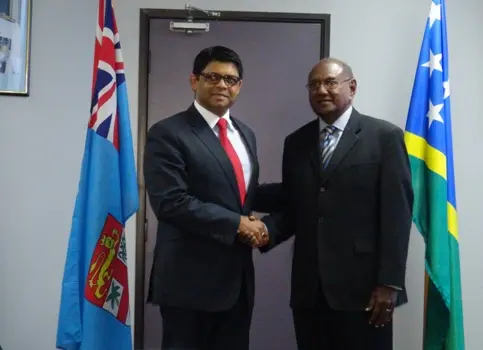 The Solomon Islands Foreign Minister, Milner Tozaka, met Fiji's Civil Aviation Minister this morning and says he is grateful that fruitful discussions have taken place.