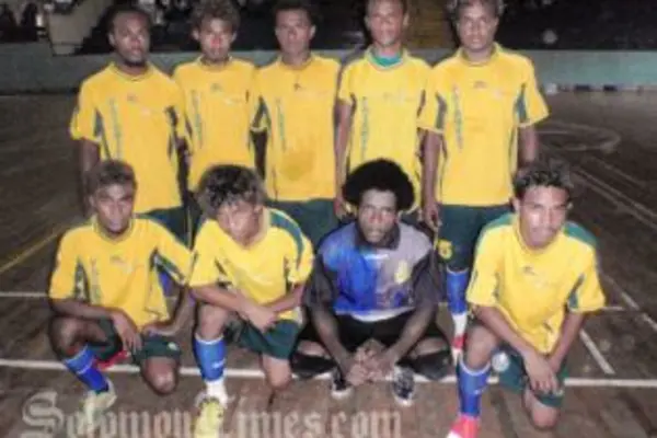 THe KOSSA Futsal Champions after their victory yesterday.