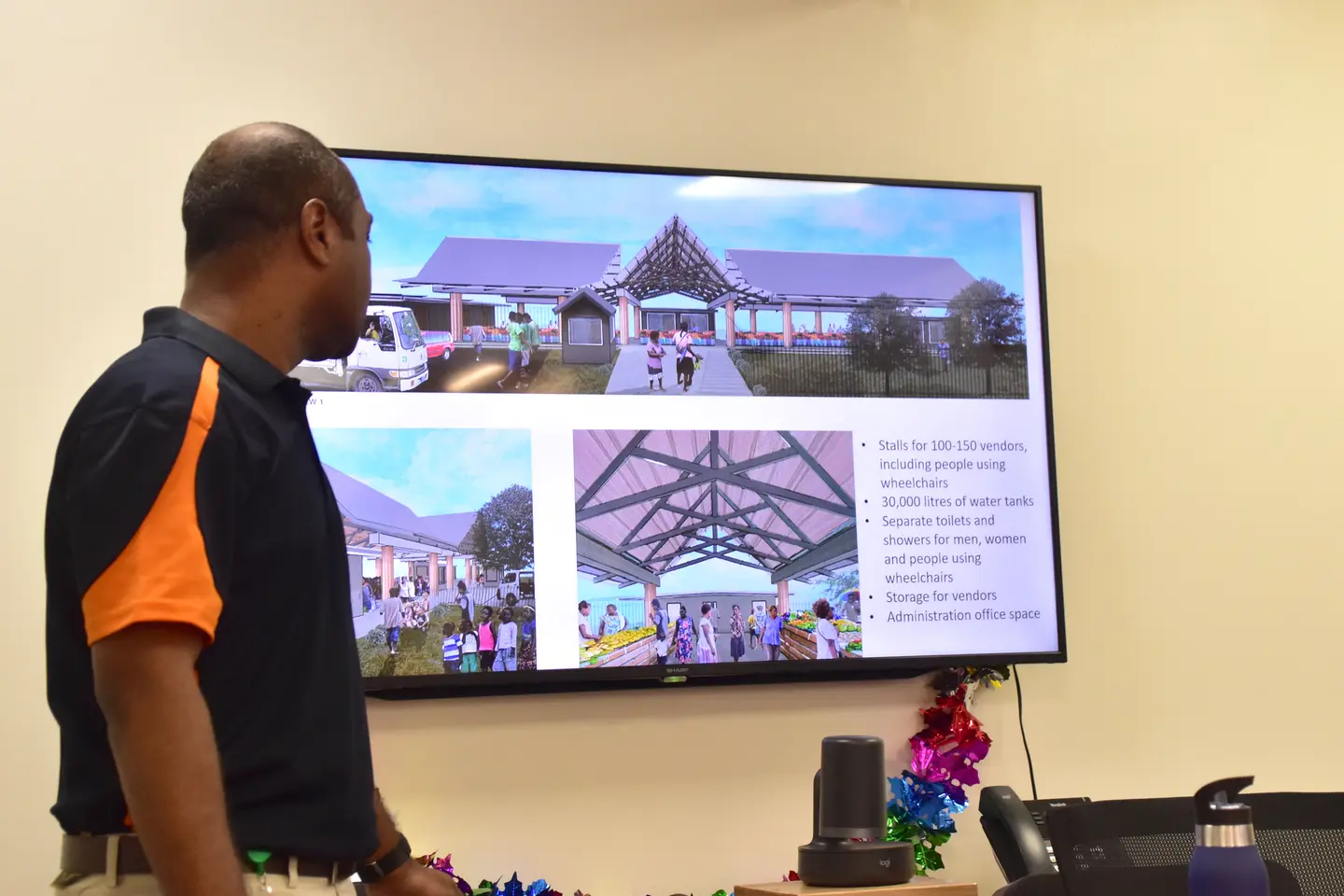 The new Malu'u Market will encourage community development and economic activity with space for up to 150 vendors, water storage, amenities and disability access.
